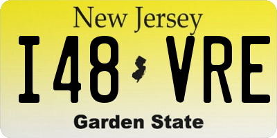 NJ license plate I48VRE