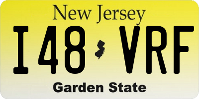 NJ license plate I48VRF