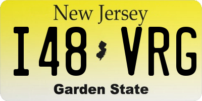 NJ license plate I48VRG