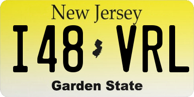 NJ license plate I48VRL
