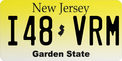 NJ license plate I48VRM