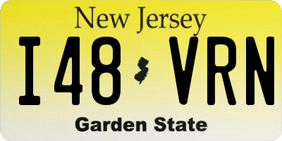 NJ license plate I48VRN