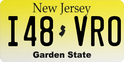 NJ license plate I48VRO