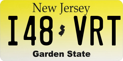 NJ license plate I48VRT
