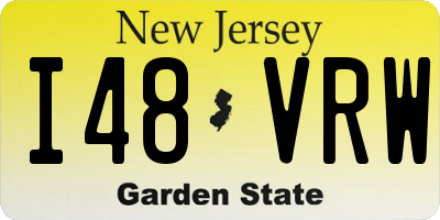 NJ license plate I48VRW