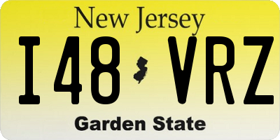 NJ license plate I48VRZ