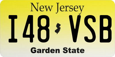 NJ license plate I48VSB