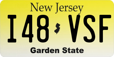 NJ license plate I48VSF