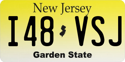 NJ license plate I48VSJ
