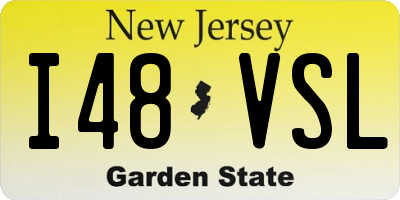 NJ license plate I48VSL