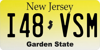 NJ license plate I48VSM