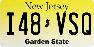 NJ license plate I48VSQ