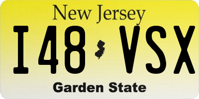 NJ license plate I48VSX