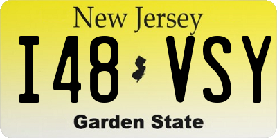 NJ license plate I48VSY
