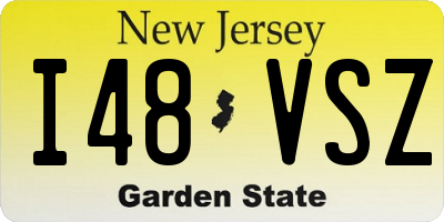 NJ license plate I48VSZ