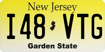 NJ license plate I48VTG