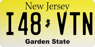 NJ license plate I48VTN