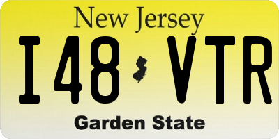 NJ license plate I48VTR