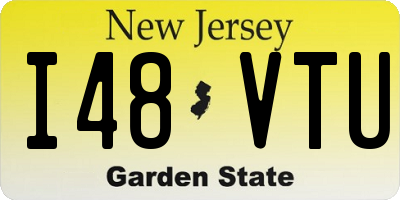 NJ license plate I48VTU