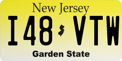 NJ license plate I48VTW
