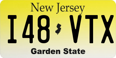 NJ license plate I48VTX