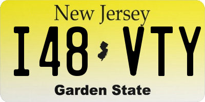 NJ license plate I48VTY
