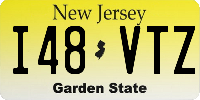 NJ license plate I48VTZ