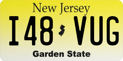 NJ license plate I48VUG