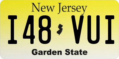 NJ license plate I48VUI