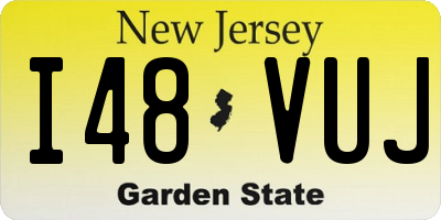 NJ license plate I48VUJ