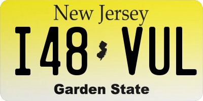 NJ license plate I48VUL