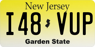 NJ license plate I48VUP
