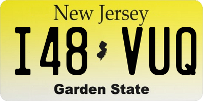 NJ license plate I48VUQ