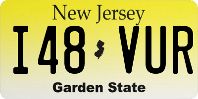 NJ license plate I48VUR
