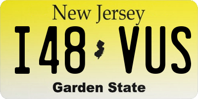 NJ license plate I48VUS