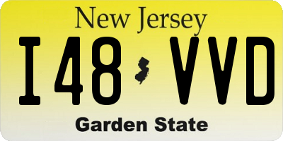 NJ license plate I48VVD