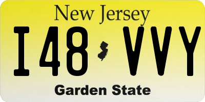 NJ license plate I48VVY