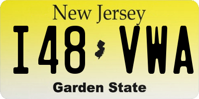 NJ license plate I48VWA