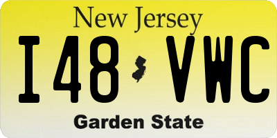 NJ license plate I48VWC
