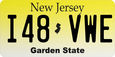 NJ license plate I48VWE