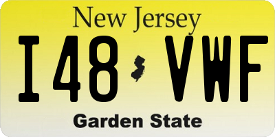NJ license plate I48VWF