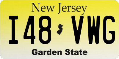 NJ license plate I48VWG