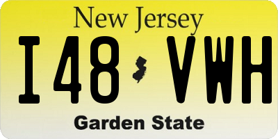 NJ license plate I48VWH