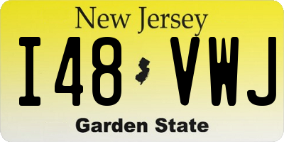 NJ license plate I48VWJ