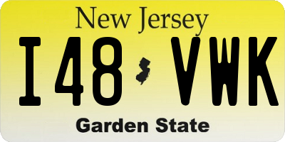 NJ license plate I48VWK