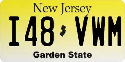 NJ license plate I48VWM