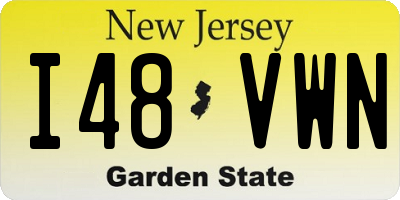 NJ license plate I48VWN