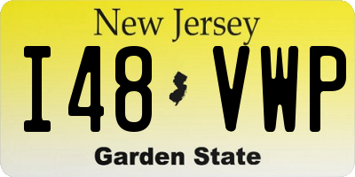 NJ license plate I48VWP