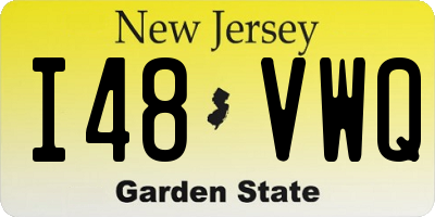NJ license plate I48VWQ