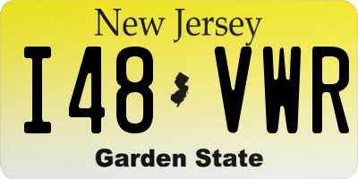 NJ license plate I48VWR